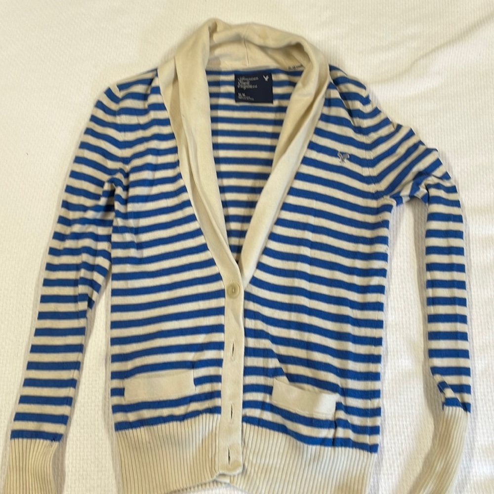 American Eagle half button up sweater